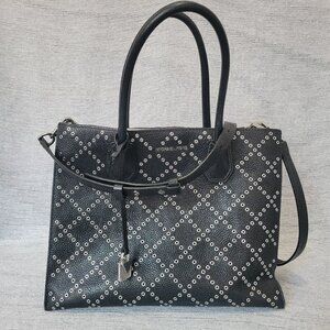 Michael Kors Mercer Grommeted Pebbled Leather Tote Bag